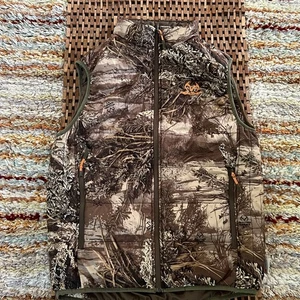 RealTree Max 1 XT Camo Puffer Vest Full Zip Men's Size Medium M - Picture 1 of 3