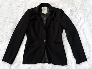 Forever 21 Essential Black Single Button Blazer Jacket Womens Small Career - Picture 1 of 12