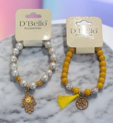 Браслеты из бисера дерево жизни стеклянные бусины и Hasma глаз браслет модные ювелирные изделия - Изображение 1 из 4