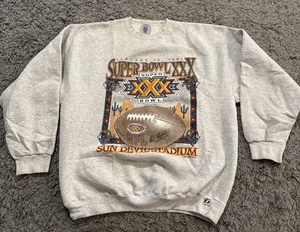 Vtg Superbowl XXX Pullover Sweater Men XL Dallas Cowboys Pittsburgh Steelers Y2K - Picture 1 of 8
