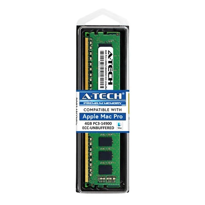 4GB PC3-14900 1866 MHZ ECC UNBUFFERED APPLE Mac Pro ME253LL/A A1481 MEMORY RAM - Image 1 of 4
