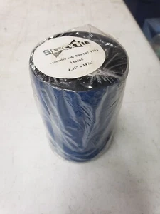 Black Tie 4.33" x 1476 Thermal Transfer Blue Wax Ribbon Compatible Zebra - Picture 1 of 1