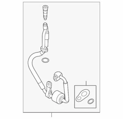 Conjunto de manguera y tubo de 4 puertas Ford Fiesta 2011-2013 sedán OEM NUEVO BE8Z-19972-A Foto 1 de 2