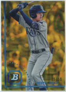 CURTIS MEAD 2022 Bowman Heritage Chrome Gold Lava Refractor /50 - Picture 1 of 2
