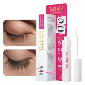 Toplash Eyelash Growth Serum for Longer, Thicker, Fuller Brows & Lash 0.1 fl.oz. - Picture 1 of 9