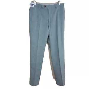 Ralph Lauren Dress Pants Men's Size 36x34 Green Slim Fit Flat Front - Picture 1 of 6