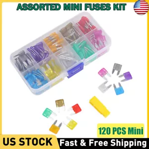 120pz MINI Lama Fusibili Assortimento Auto Auto Moto SUV FUSIBILI Kit APM ATM UTV - Foto 1 di 13