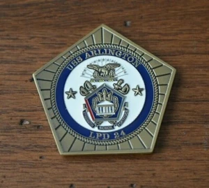 USS ARLINGTON LPD-24 CHALLENGE COIN - Picture 1 of 4