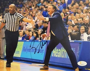 Bill Self Signed Autographed Kansas Jayhawks 8x10 Photo JSA COA - Picture 1 of 2
