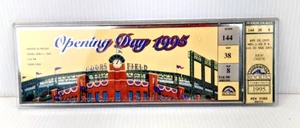1995 Colorado Rockies Opening Day Ticket April 7 Plastic Holder MLB - Picture 1 of 5