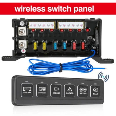 Panel de interruptores de 6 velocidades 24V12V caja de control de circuito auxiliar para Jeep Grand Cherokee Foto 1 de 4
