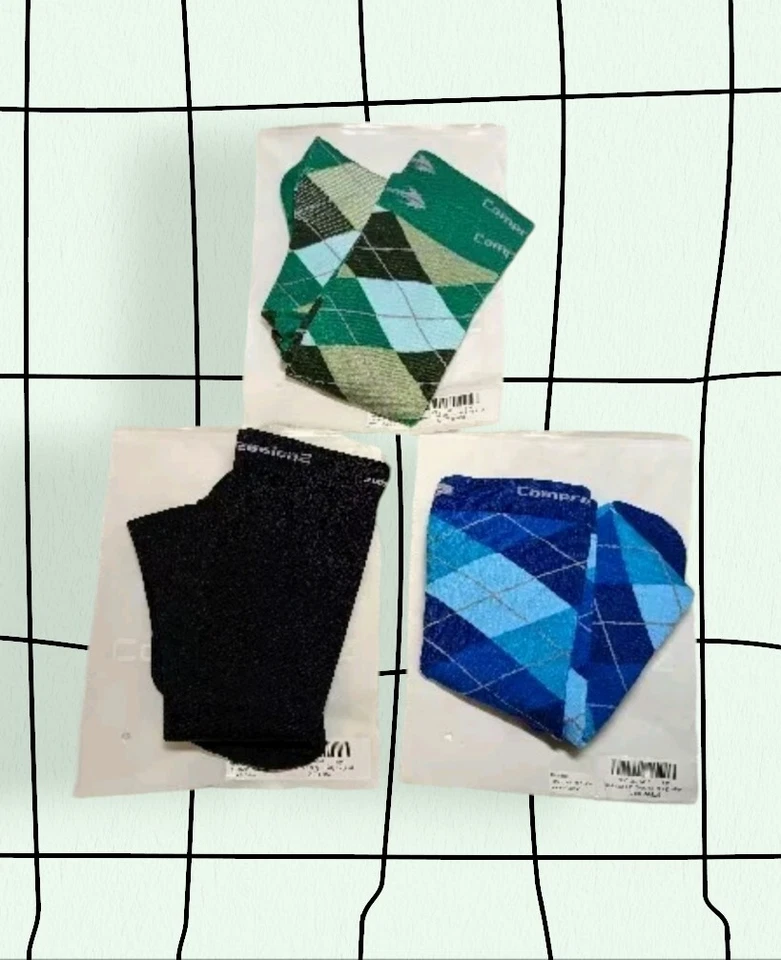 COMPRESSION $69 Socks Knee High Support Stockings Leg Size XL Men Women Medical - Image 1 of 4