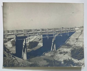 I100310 Cs11 - Foto Brücke im Bau - 60er Jahre - 30 x 24 cm - Bild 1 von 4