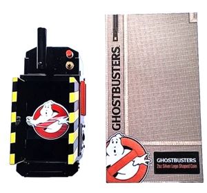 Ghostbusters 2023 $5 2oz Silver Coin Logo Shaped Perth Mint Low Mintage 600 - Foto 1 di 15