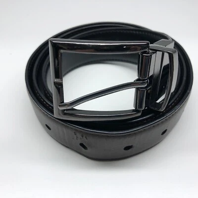 Dockers Reversible Dress Belt Brown Black Mens Sz M 34 36 Faux Leather 1 1/4" - Изображение 1 из 4