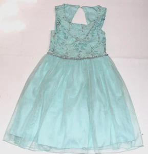Girls SPEECHLESS Aqua Party Dress w Sequins Size 7 - Picture 1 of 3