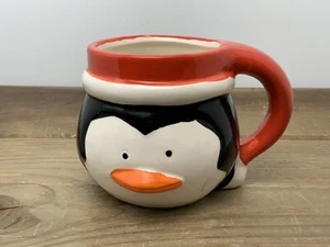 Tazza Vintage Royal Norfolk Natale Pinguino Bianco Nero Rosso Tazza Ceramica Dipinta a Mano - Foto 1 di 22