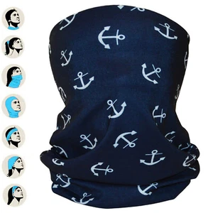 Multifunktionstuch Schlauchschal Stirnband Maske Halstuch Anker Outdoor Fahrrad - Bild 1 von 8