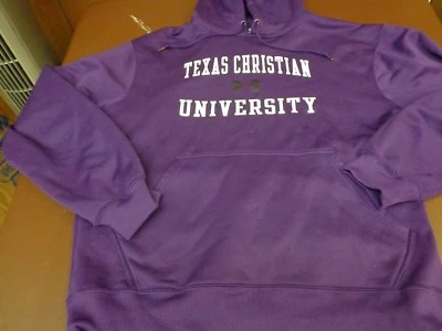 Under Armour TCU Horned Frogs Texas Christian University Hoodie Sweatshirt  E1 - Image 1 of 4