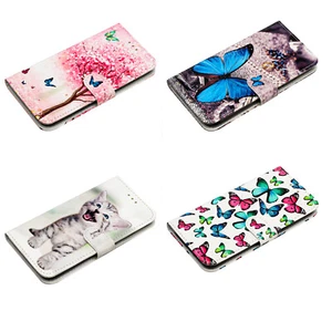 Painted Pattern PU Leather Wallet Case Phone Cover for Samsung A51 A52 A32 A21S - Picture 1 of 22