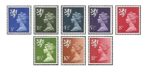 GB Stamps ~ Queen Elizabeth II ~ Scotland Definitives ~ Set of 8 MNH - Picture 1 of 9