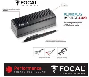 Focal IMPULSE 4.320 Integration 4-Kanal Class-D Indash Verstärker 320 Watt RMS - Picture 1 of 12