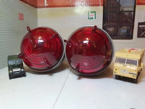 Land Rover Series Military RAF 600858 Brake Tail Light Fitting Complete Units x2 - Picture 1 of 6