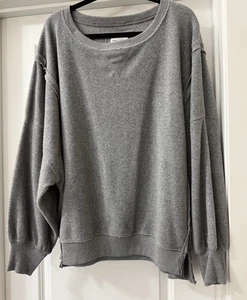 AMERICAN EAGLE HUGGABLE TOP IN GREY SIZE L RELAXED/OVERSIZED & COMFY! - Picture 1 of 11