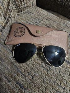 Gafas de sol vintage B&L Ray Ban Bausch & Lomb Aviators con estuche limpias años 60 - Imagen 1 de 9