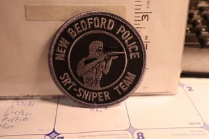 police patch NEW BEDFORD POLICE MASSACHUSETTS SRT SNIPER TEAM SUBDUED - Picture 1 of 1