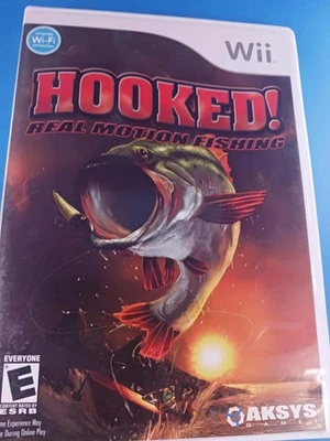 Hooked! Real Motion Fishing Wii Video Game Multiplayer Fishing - Image 1 of 3