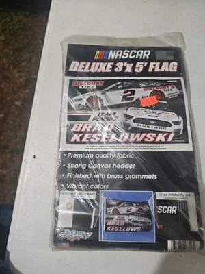 Bandeira resistente Brad Keselowski 3x5 - Imagem 1 de 3