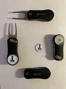 (1) Pitchfix Golf Switchblade Divot Tool & Montauk Downs 1" Coin Golf Marker - Picture 1 of 2
