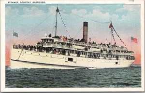 Postal de CAPE COD STEAMSHIP COMPANY de la década de 1960 "Steamer Dorothy Bradford" / Sin usar - Imagen 1 de 2