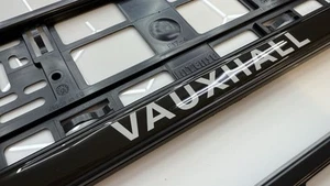 2 x  Vauxhall Number Plate Holders License Plates + Free fixings  - Picture 1 of 9