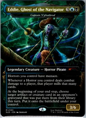 MTG Eddie, Ghost of the Navigator Regular #2183 Secret Lair: Iron Maiden NM - Image 1 of 2