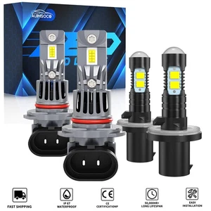 For Hyundai ix35 2015 4Pack LED Headlight Fog Light Bulbs Combo Kit White 6000K - Picture 1 of 16