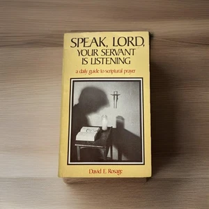 SPEAK LORD YOUR SERVANT IS LISTENING Roman Catholic Church Prayer Bible Missal - Foto 1 di 24