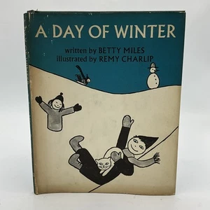 Vintage Remy Charlip 1960s signed “A Day of Winter” Children’s Illustrated Book - Picture 1 of 8