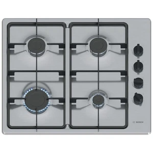 Placa de gas Bosch Serie 2 reacondicionada 60 cm 4 quemadores - Acero inoxidable A1/PBP6B5K60 - Imagen 1 de 7