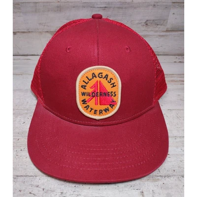 Кепка бейсболка LL Bean Allagash Wilderness Waterway нашивка с красной сеткой кепка дальнобойщика - Изображение 1 из 4