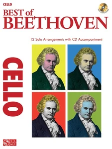 Best of Beethoven for Cello Solo Classical Sheet Music Play-Along Book CD - Picture 1 of 1