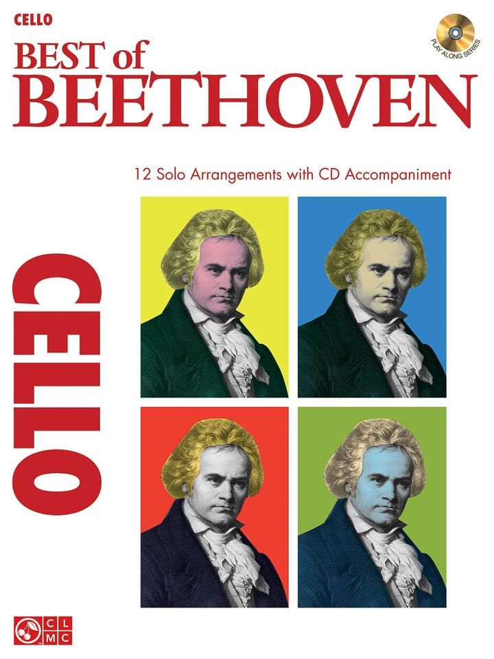 Best of Beethoven for Cello Solo Classical Sheet Music Play-Along Book CD - Image 1 of 1