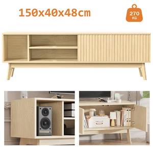 TV Schrank für Fernseher bis 60'' Fernsehtisch TV Lowboard mit Offenen Stauraum - Bild 1 von 46