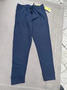NWT ALL IN MOTION Men's SOFT Athletic Pants SWEATPANTS NAVY BLUE Size SMALL - Picture 1 of 5