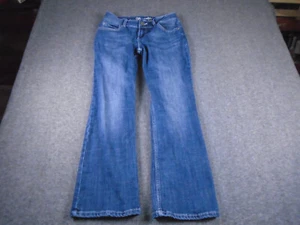 Wrangler Jeans Womens 30 Blue Retro Boot Cut Western Cowgirl Rancher Rodeo Faded - Picture 1 of 13