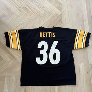 Vintage Champion Jerome Bettis Jersey Pittsburgh Steelers #36 Black SizeLX - Picture 1 of 6