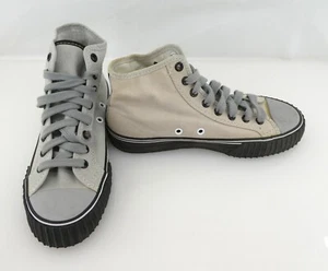 PF Flyers Shoes Center Reissue Hi Gray/Black Sneakers Womens 6.5 - Picture 1 of 9