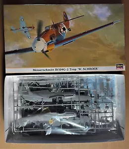 HASEGAWA 09853 - MESSERSCHMITT BF109G-2 TROP • 'W. SCHROER' - 1/48 PLASTIC KIT - Foto 1 di 2