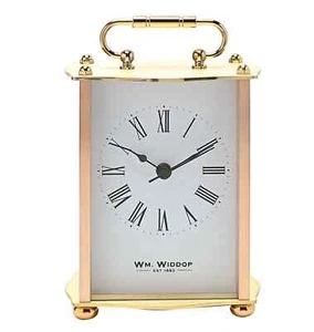 Widdop Quartz Gold Carriage Clock W2936G - Picture 1 of 3